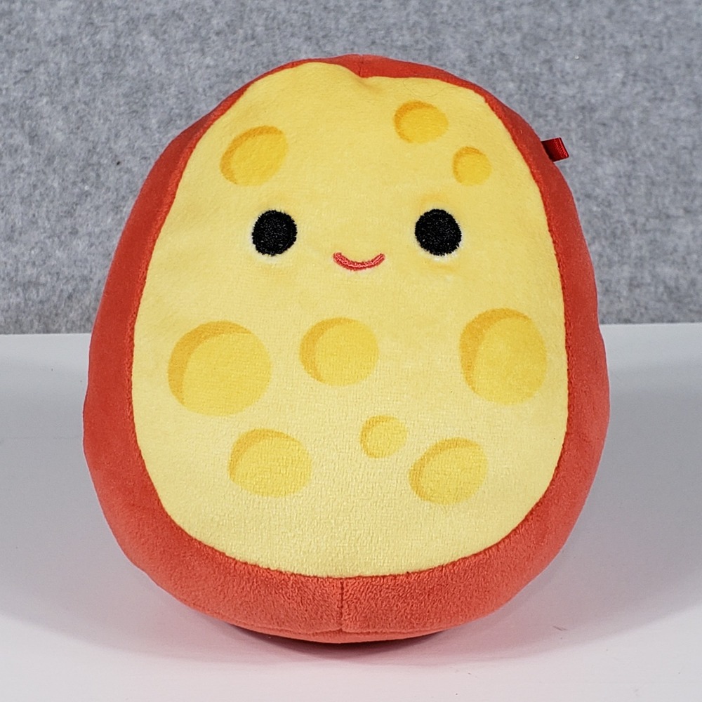 Squishmallows Unisex Plush Gouda Cheese 5 Inch Red Yellow Foodie Toy SQCR06126